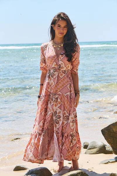 Jaase Tahitian Print Tessa Maxi – Whiskey and Wildflowers