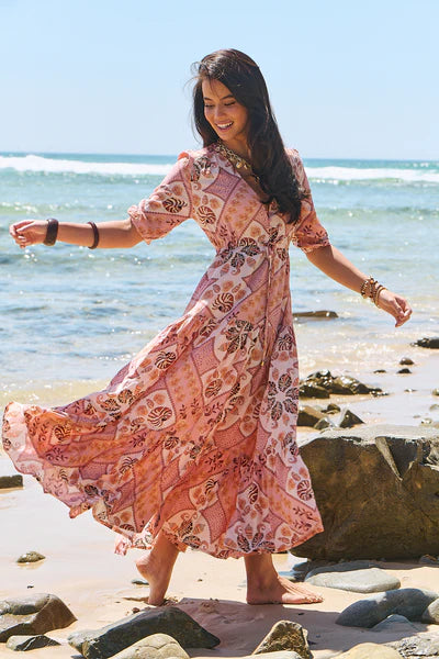 Tahitian Print Tessa Maxi - JAASE