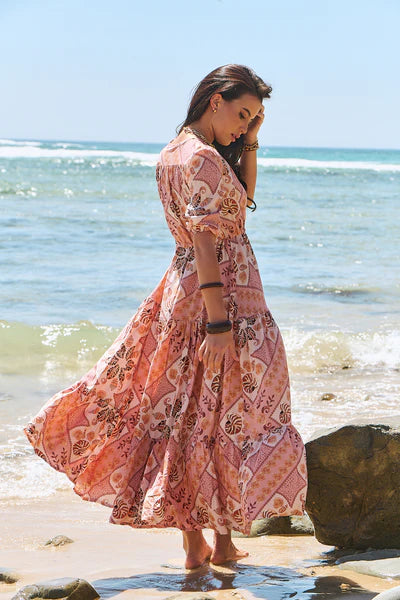 Tahitian Print Tessa Maxi - JAASE