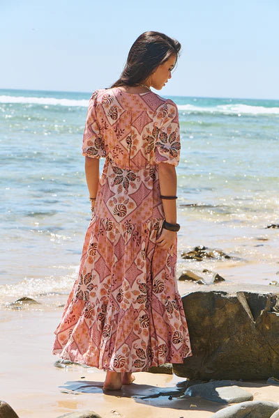 Tahitian Print Tessa Maxi - JAASE