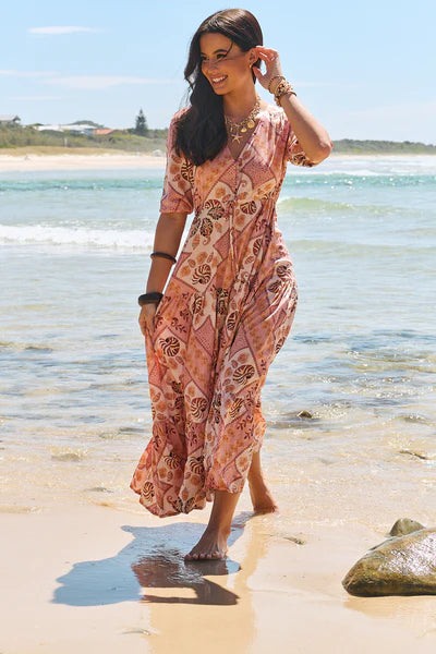 Tahitian Print Tessa Maxi - JAASE