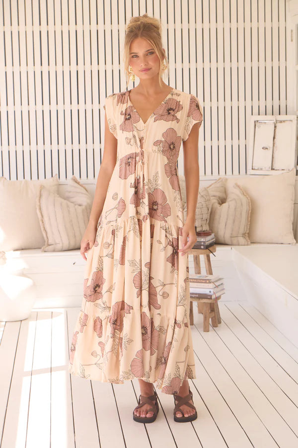 April Print Melissa Maxi Dress - Jaase