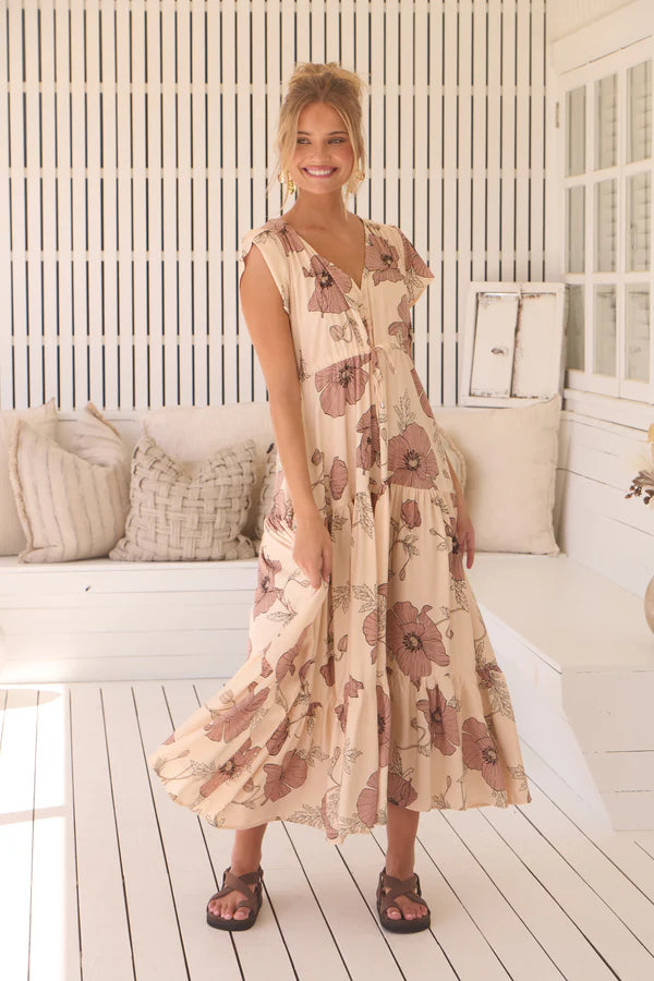 April Print Melissa Maxi Dress - Jaase