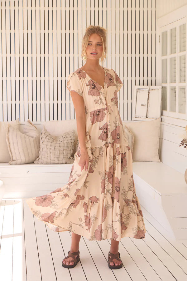 April Print Melissa Maxi Dress - Jaase