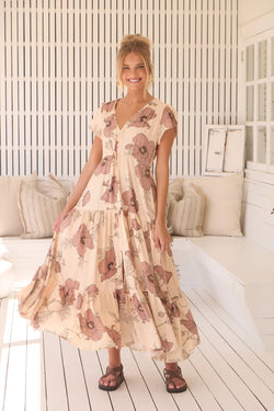 April Print Melissa Maxi Dress - Jaase