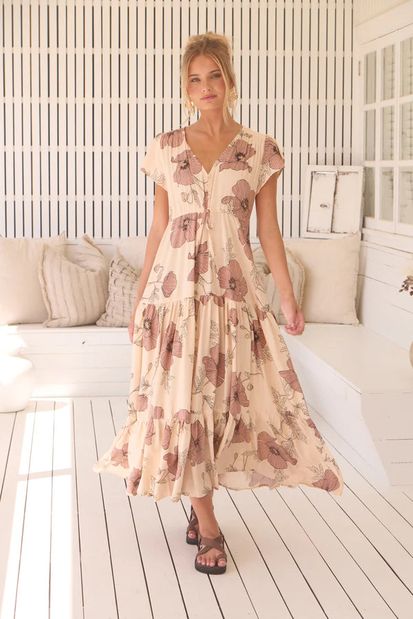 April Print Melissa Maxi Dress - Jaase