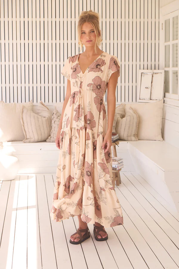 April Print Melissa Maxi Dress - Jaase