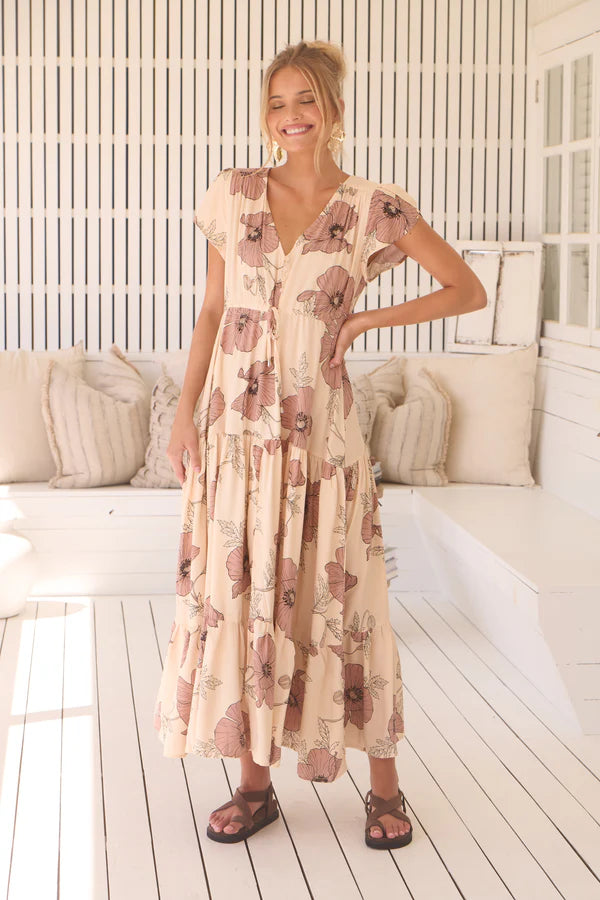 April Print Melissa Maxi Dress - Jaase