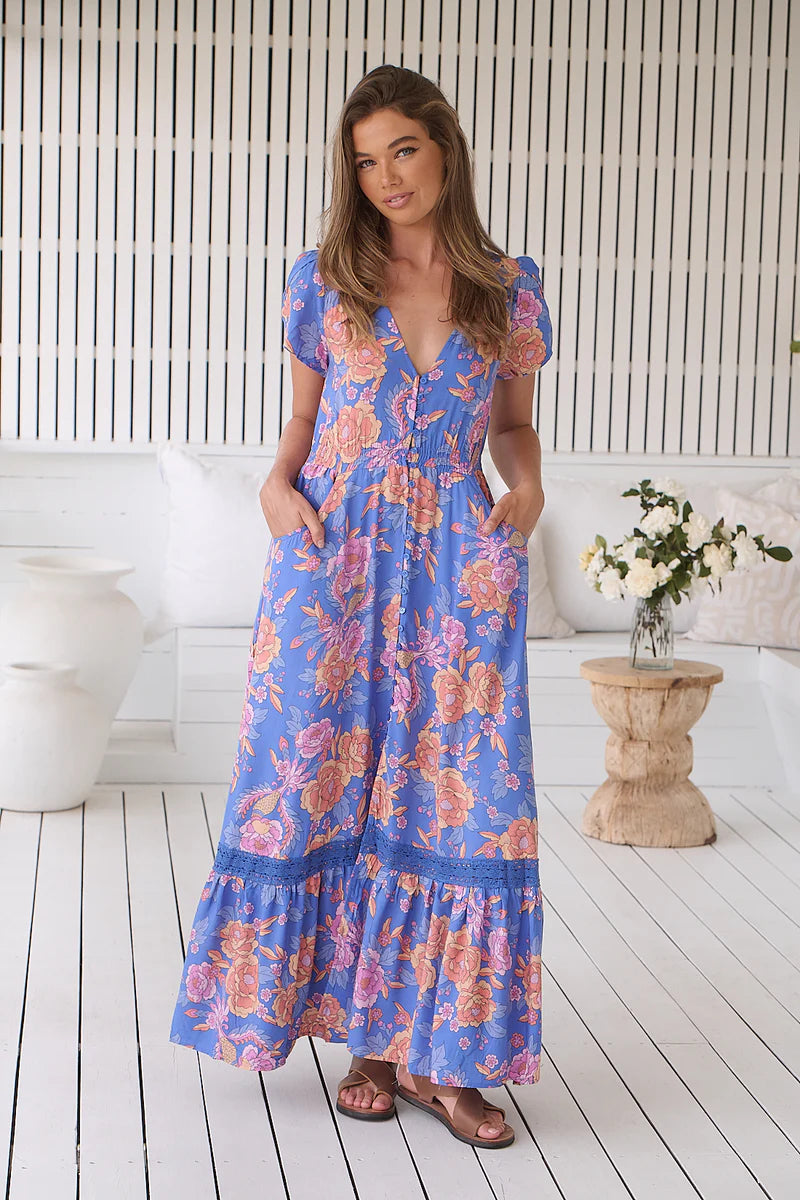 Glastonbury Print Carmen Maxi - Jaase