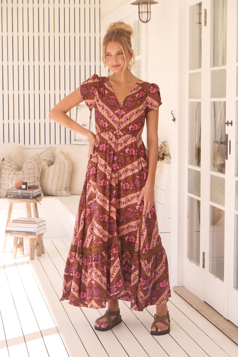 Savanna Print Carmen Maxi - Jaase