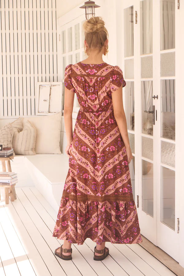 Savanna Print Carmen Maxi - Jaase