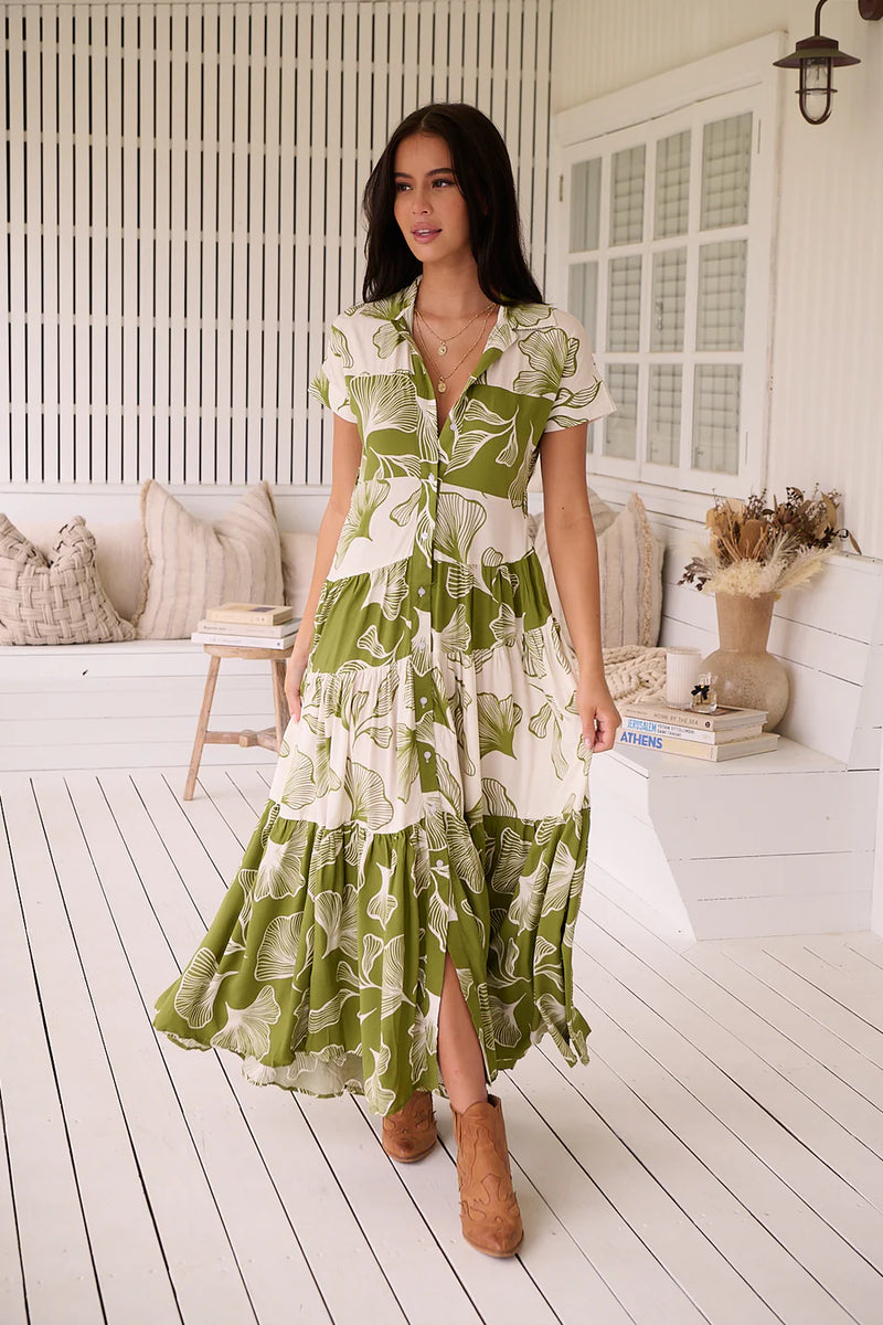 Emery Print Angele Maxi Dress - JASSE