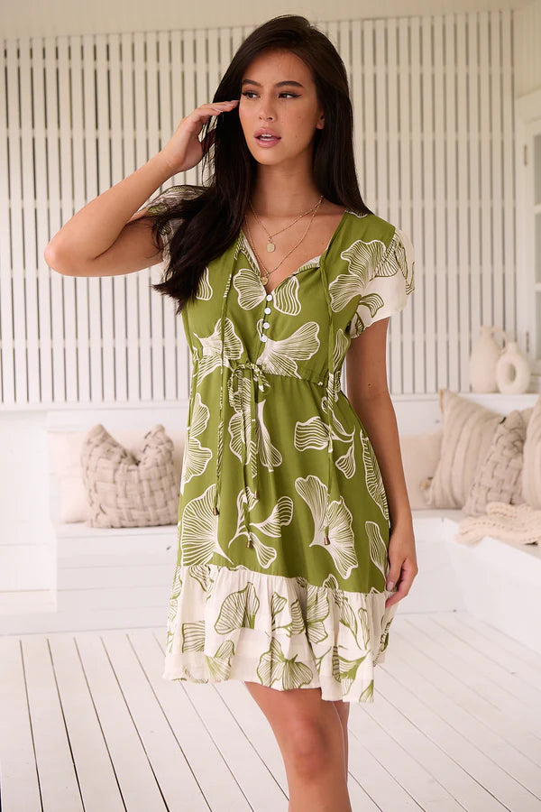 Emery Print Faithful Mini Dress - Jaase