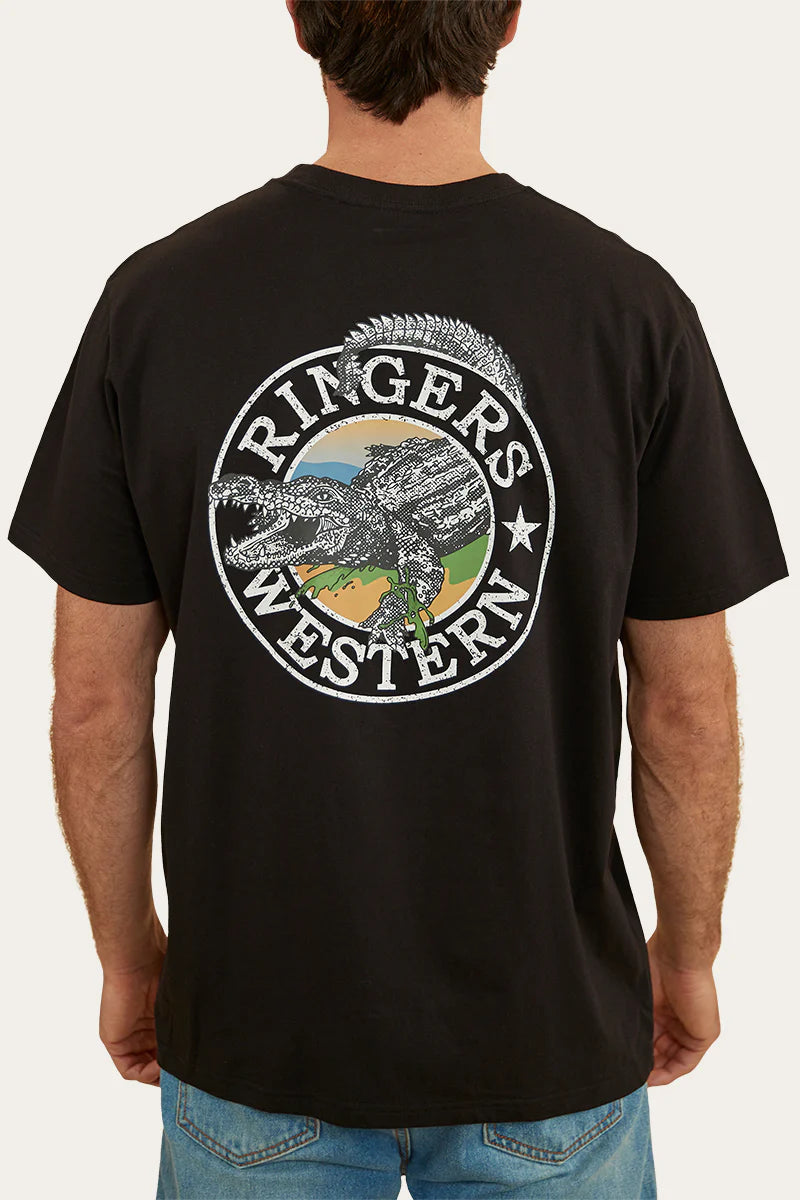 RINGERS WESTERN Salty Mens Loose Fit T-Shirt - Black