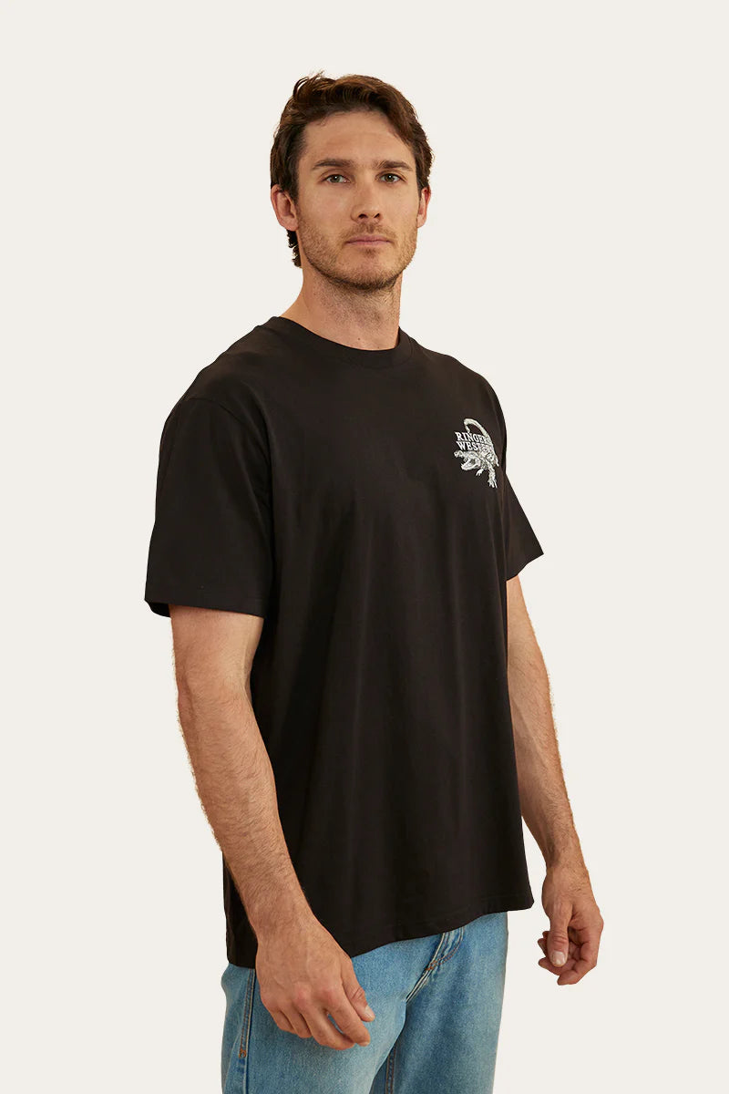 RINGERS WESTERN Salty Mens Loose Fit T-Shirt - Black