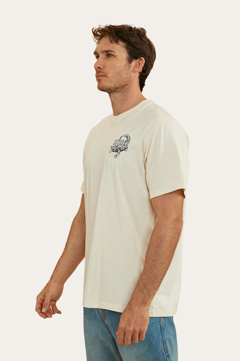 RINGERS WESTERN Salty Mens Loose Fit T-Shirt - White Off