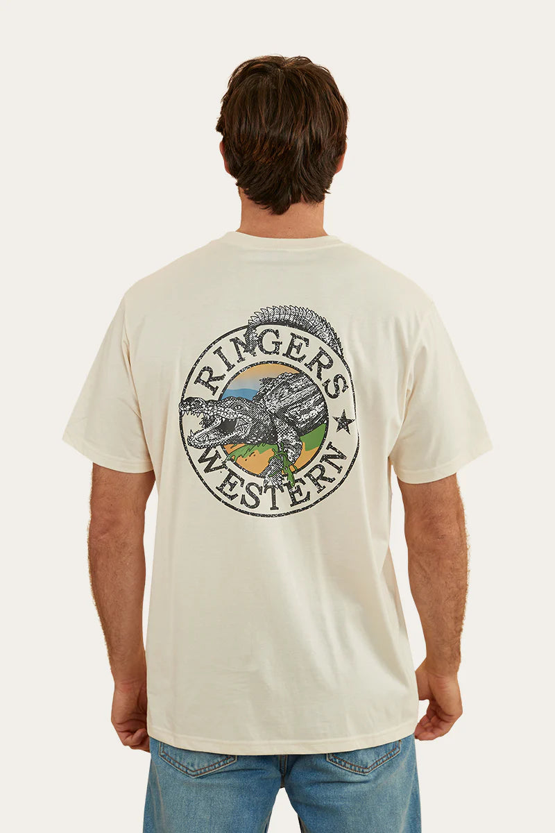 RINGERS WESTERN Salty Mens Loose Fit T-Shirt - White Off