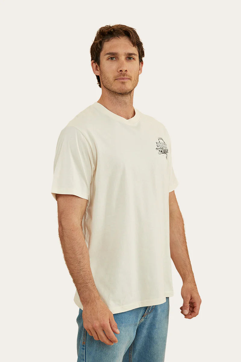 RINGERS WESTERN Salty Mens Loose Fit T-Shirt - White Off