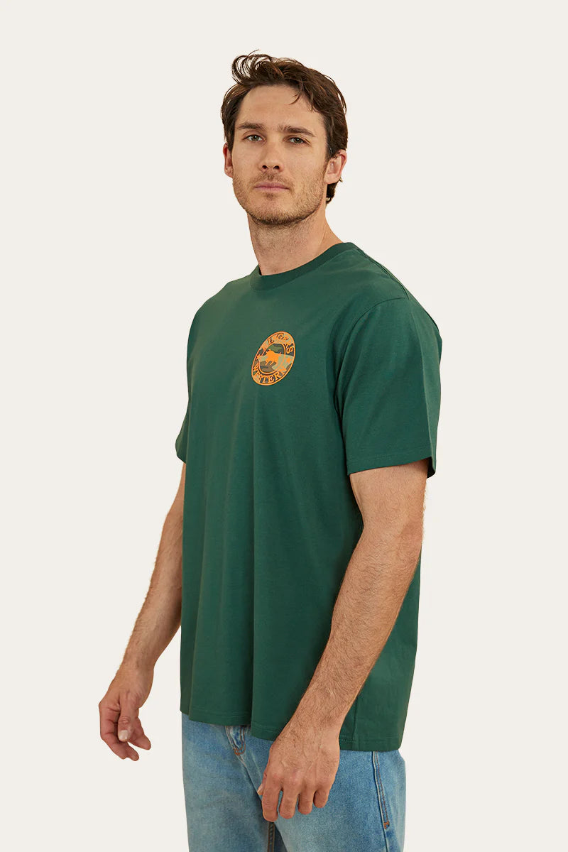 RINGERS WESTERN Signature Bulls Men Loose T-Shirt- Pine/Camo