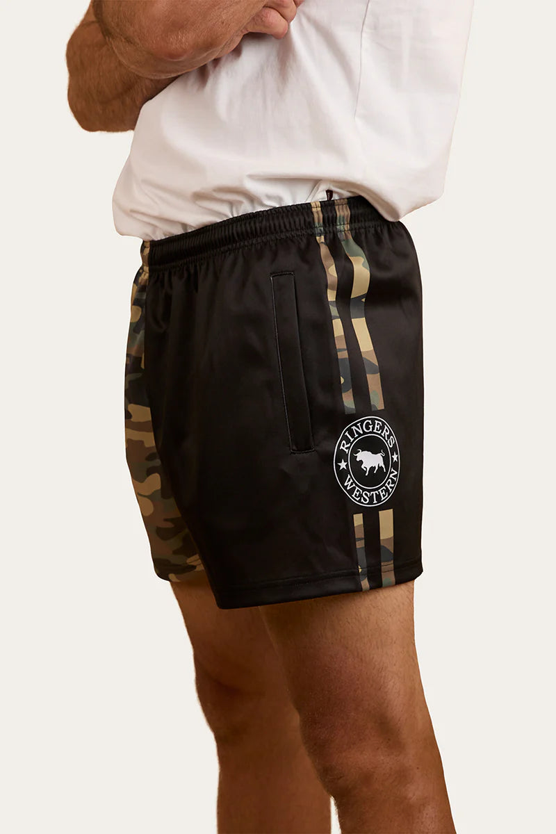 RINGERS WESTERN Unisex Footy Short -Black / Camo