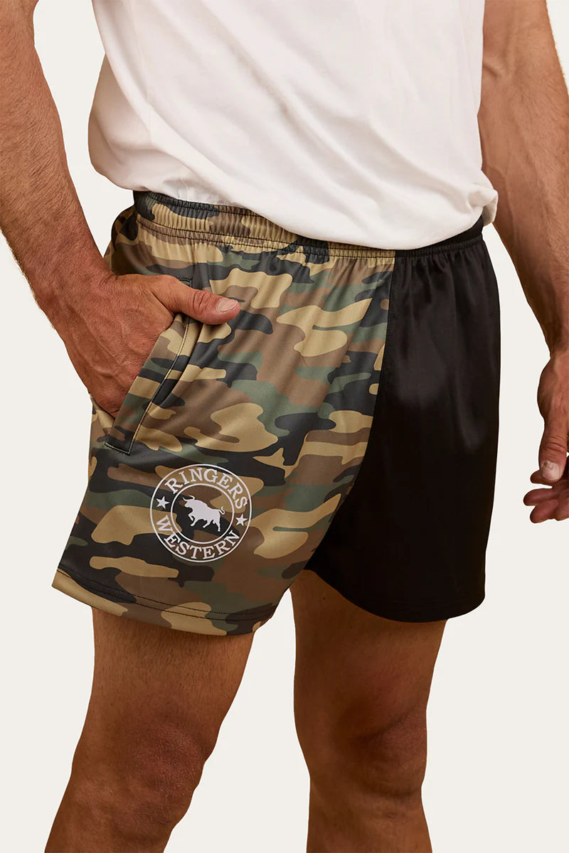 RINGERS WESTERN Unisex Footy Short -Black / Camo