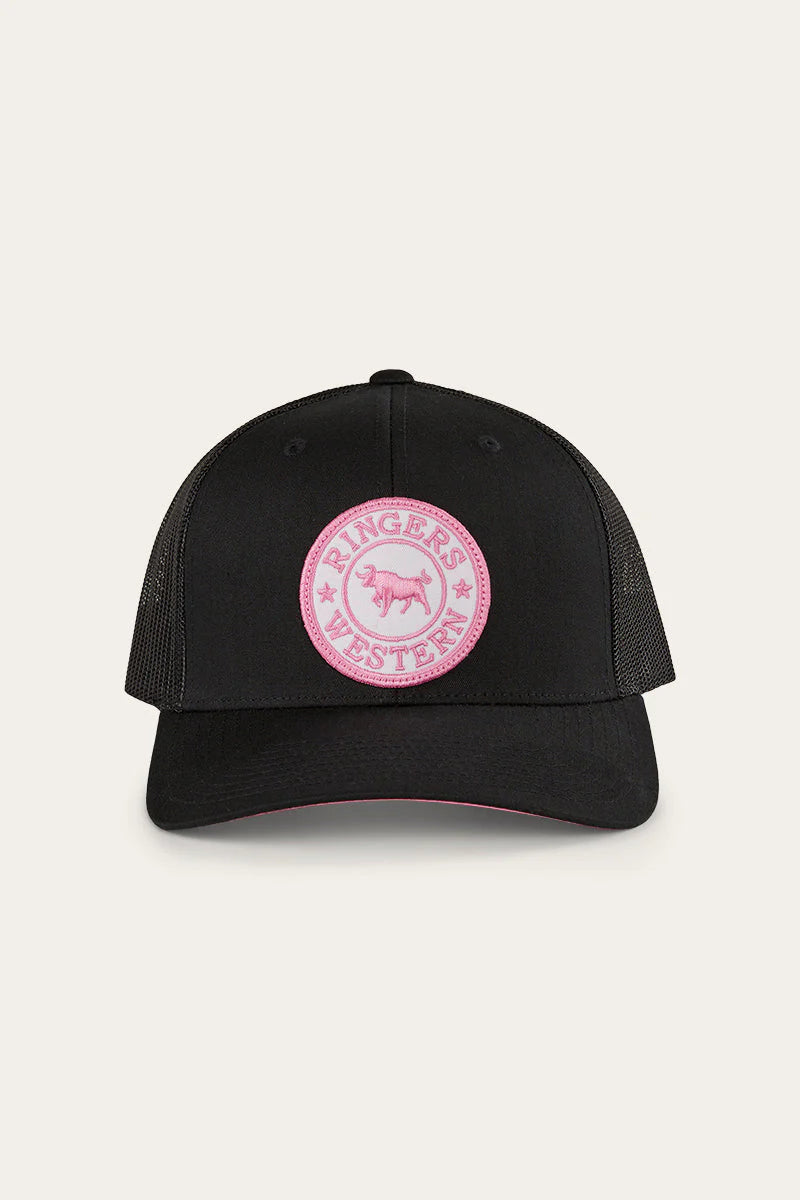 RINGERS WESTERN Tara Ponytail Trucker Cap - Black
