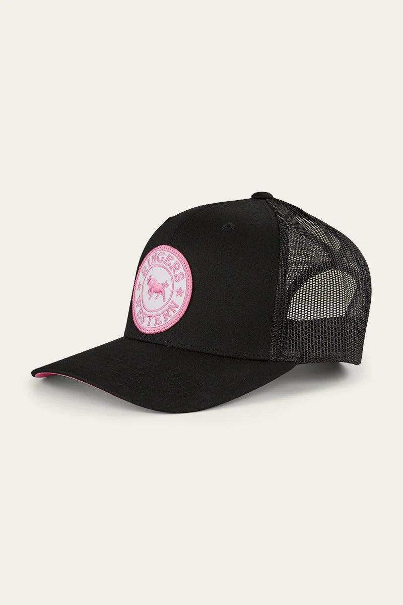 RINGERS WESTERN Tara Ponytail Trucker Cap - Black