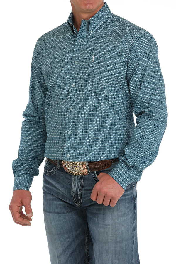 Cinch - Mens Green Modern Fit Shirt