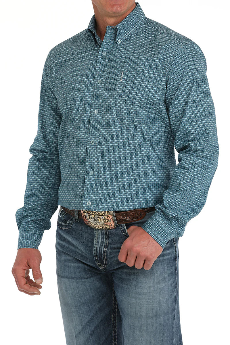 Cinch - Mens Green Modern Fit Shirt