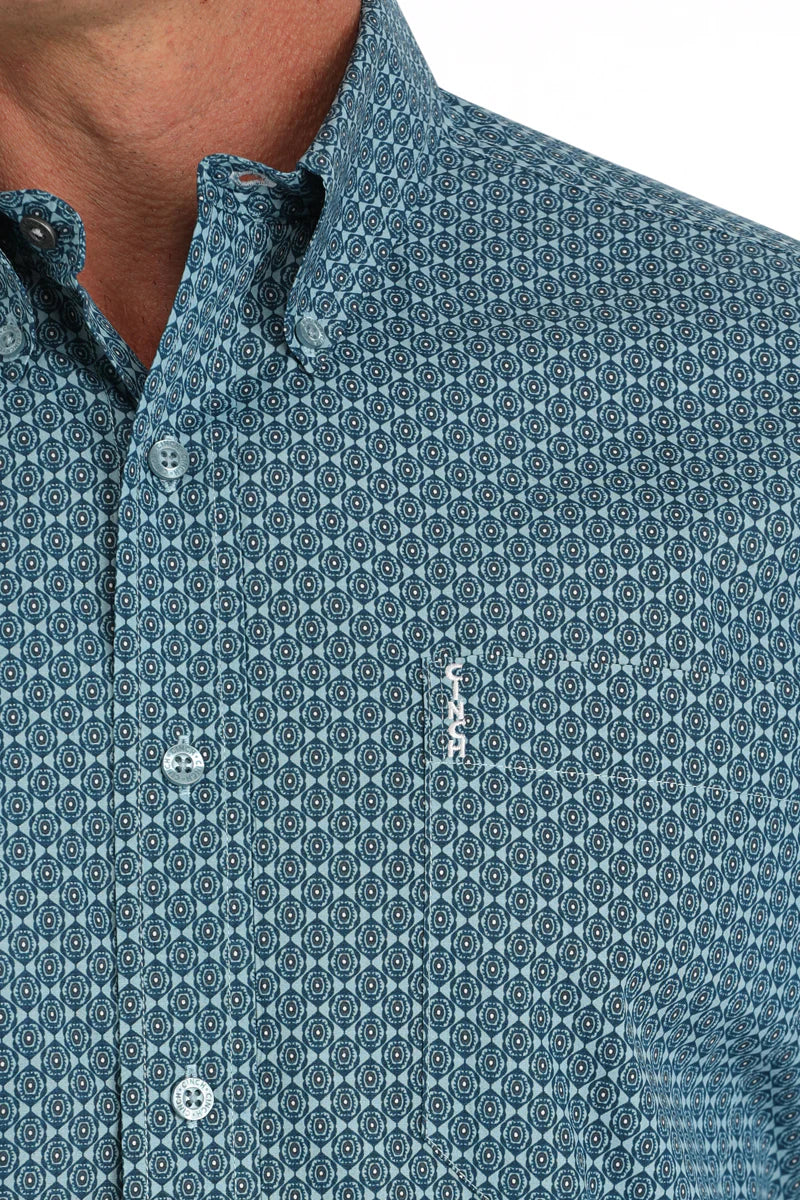 Cinch - Mens Green Modern Fit Shirt