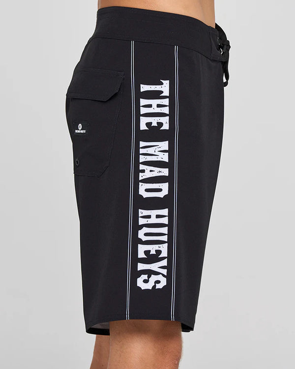 The Mad Hueys PORT SIDE AHOY FKRS | 20" BOARDSHORT - BLACK