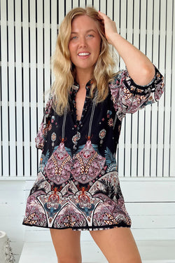 Super Nova Print Mahlia Playsuit - JAASE