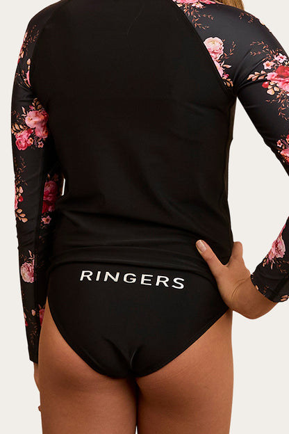RINGERS WESTERN May Girls Swim Bottom - Black / Silver