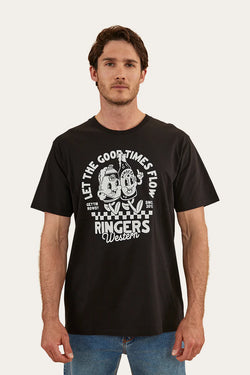 RINGERS WESTERN Good Life Mens Loose Fit T-Shirt - Black