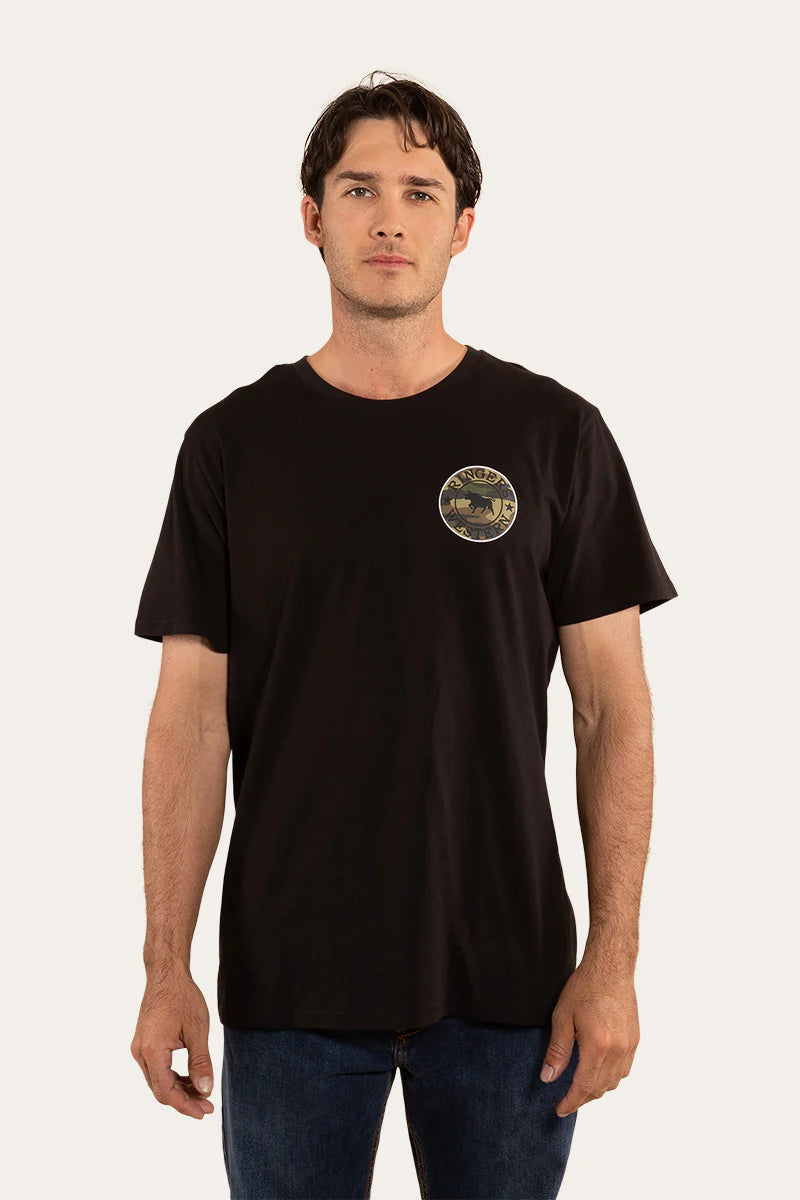 RINGERS WESTERN Signature Bull Loose Fit T-Shirt - Black/Camo