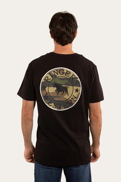 RINGERS WESTERN Signature Bull Loose Fit T-Shirt - Black/Camo