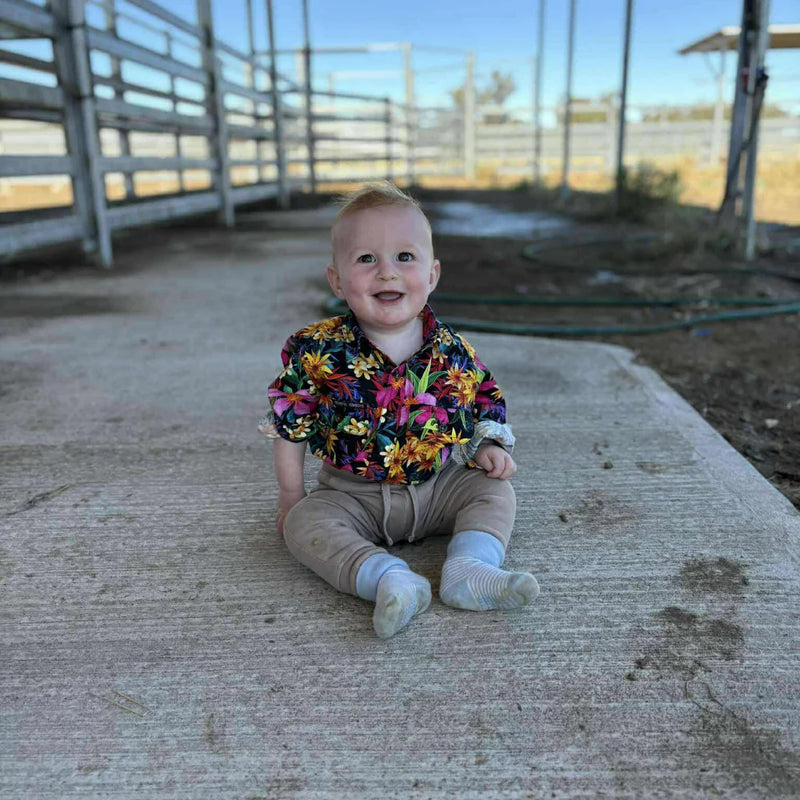 Coastal Cowboy - Midnight Kids Long Sleeve Workshirt