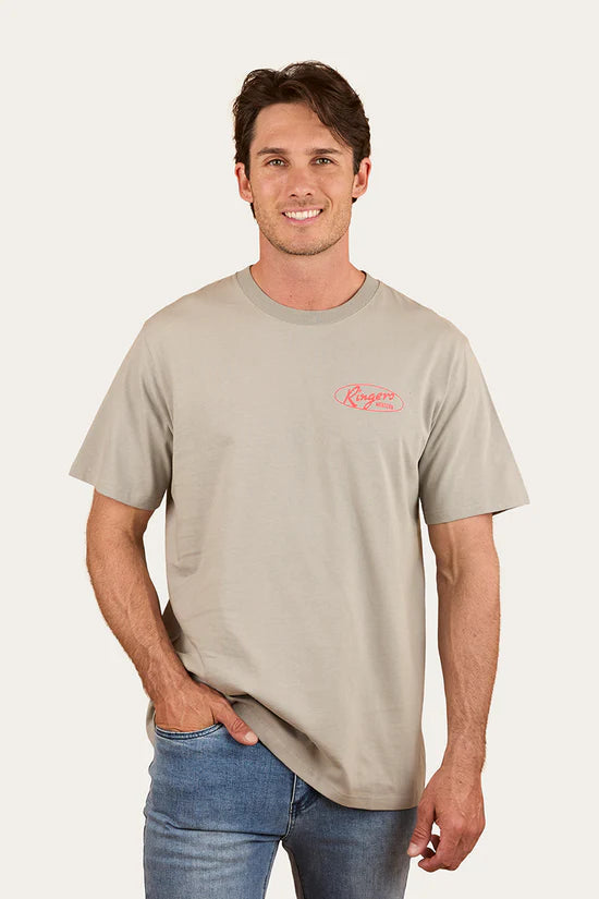 Ringers Western - Mud Sweat Beers Mens Loose Fit T-Shirt - Cement