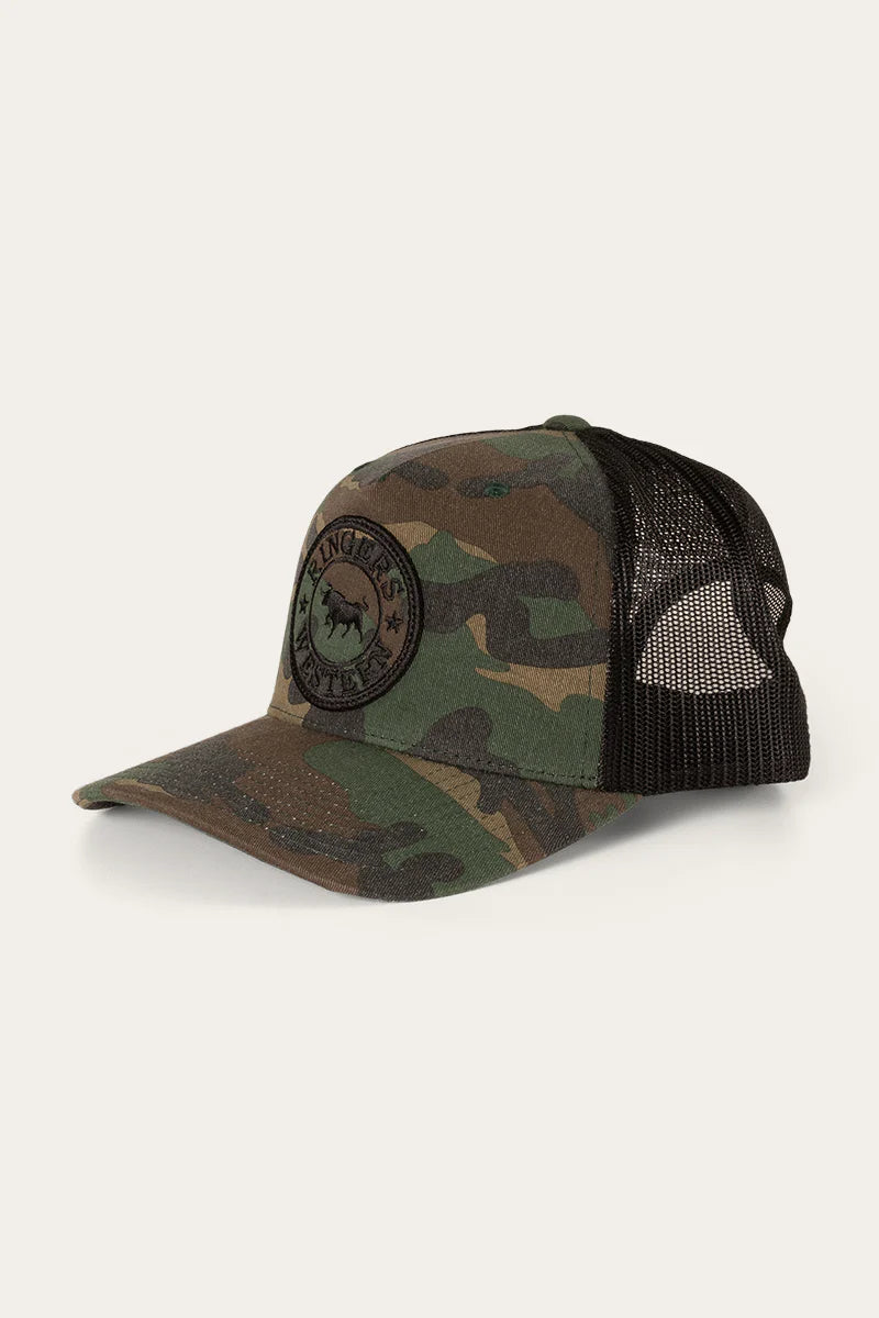 RINGERS WESTERN Signature Bull Trucker Cap - Camo/Black