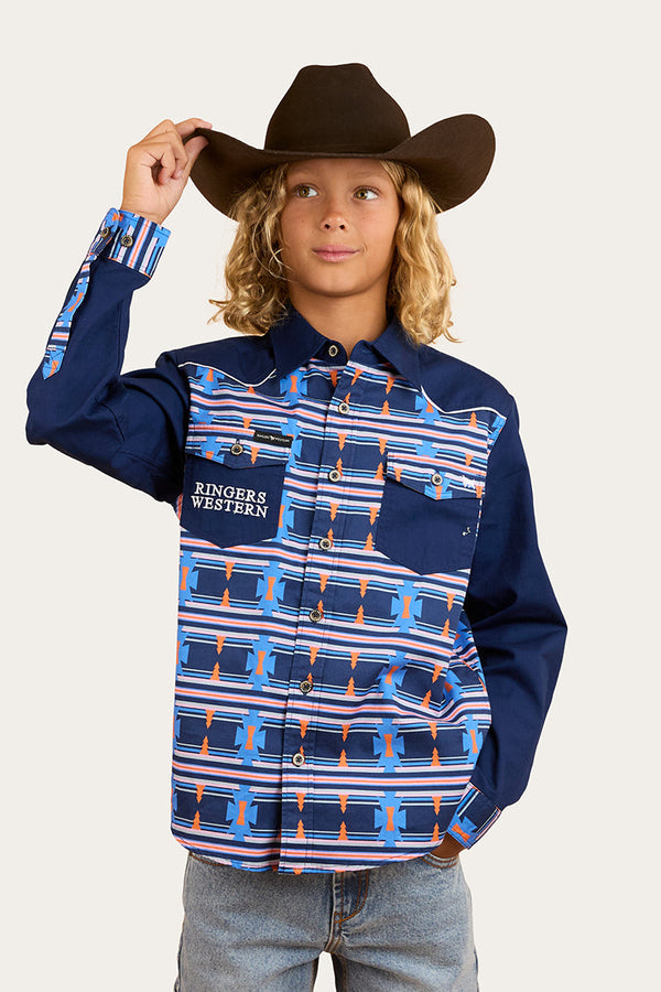 Ringers Western Oakley Kids Limited Edition Work Shirt - Navy