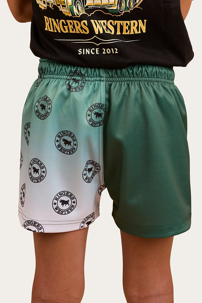 RINGERS WESTERN Signature Bull Kids Footy Short - Pine
