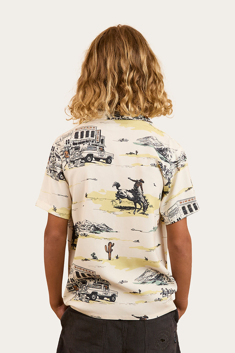RINGERS WESTERN Rodeo Boys Party Shirt - Off White