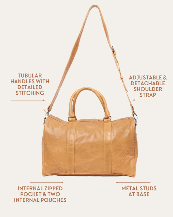 Bare Leather - Bare Weekender Bag / Almond