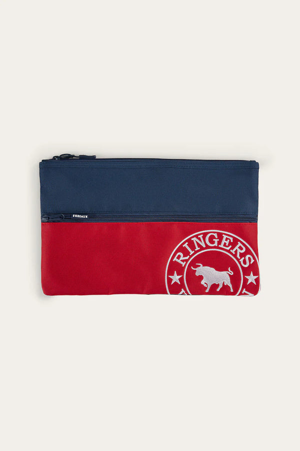 RINGERS WESTERN Spencer Pencil case- Navy/ Red