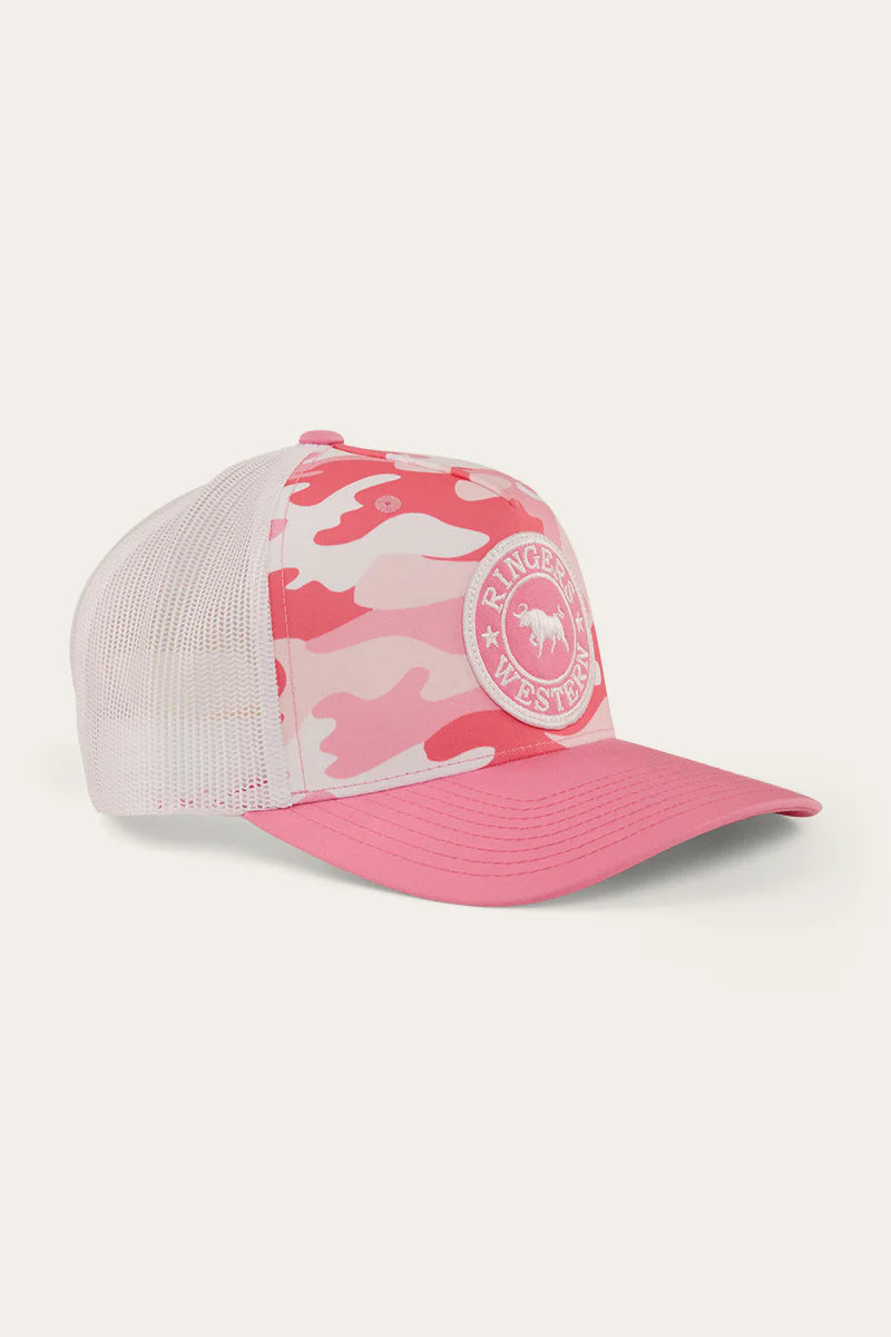 RINGERS WESTERN Signature Bull Trucker Cap - Pink Camo