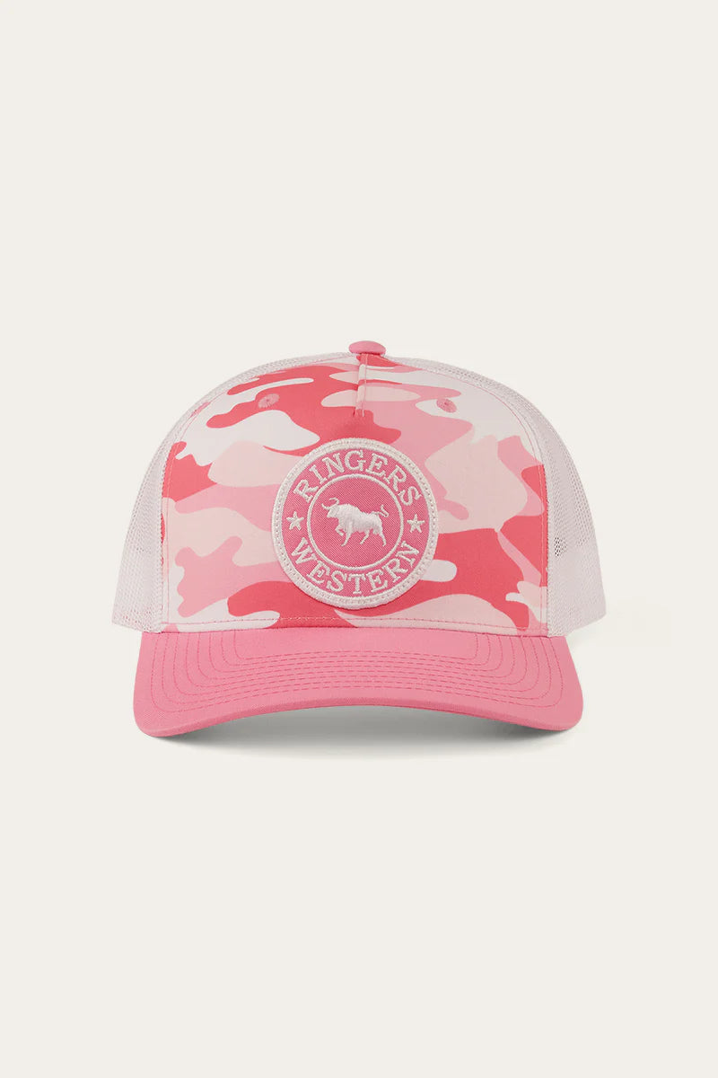 RINGERS WESTERN Signature Bull Trucker Cap - Pink Camo