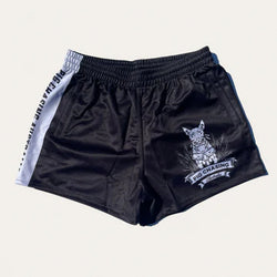 PCA Footy Shorts -CROP DOG - Black/White