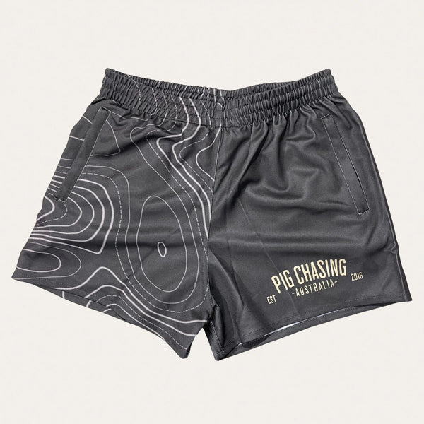 PCA Footy Shorts - CONTOUR - Zip Pockets