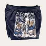 PCA Footy Shorts Aussie Hunter / Charcoal - Zip Pockets