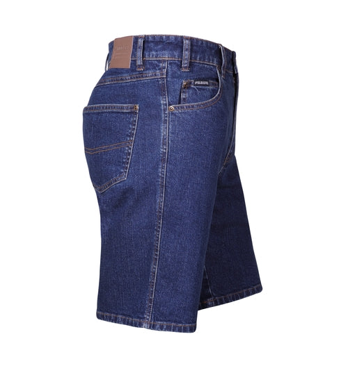 PILBARA Men's Stretch Denim Jean Short - Indigo Wash